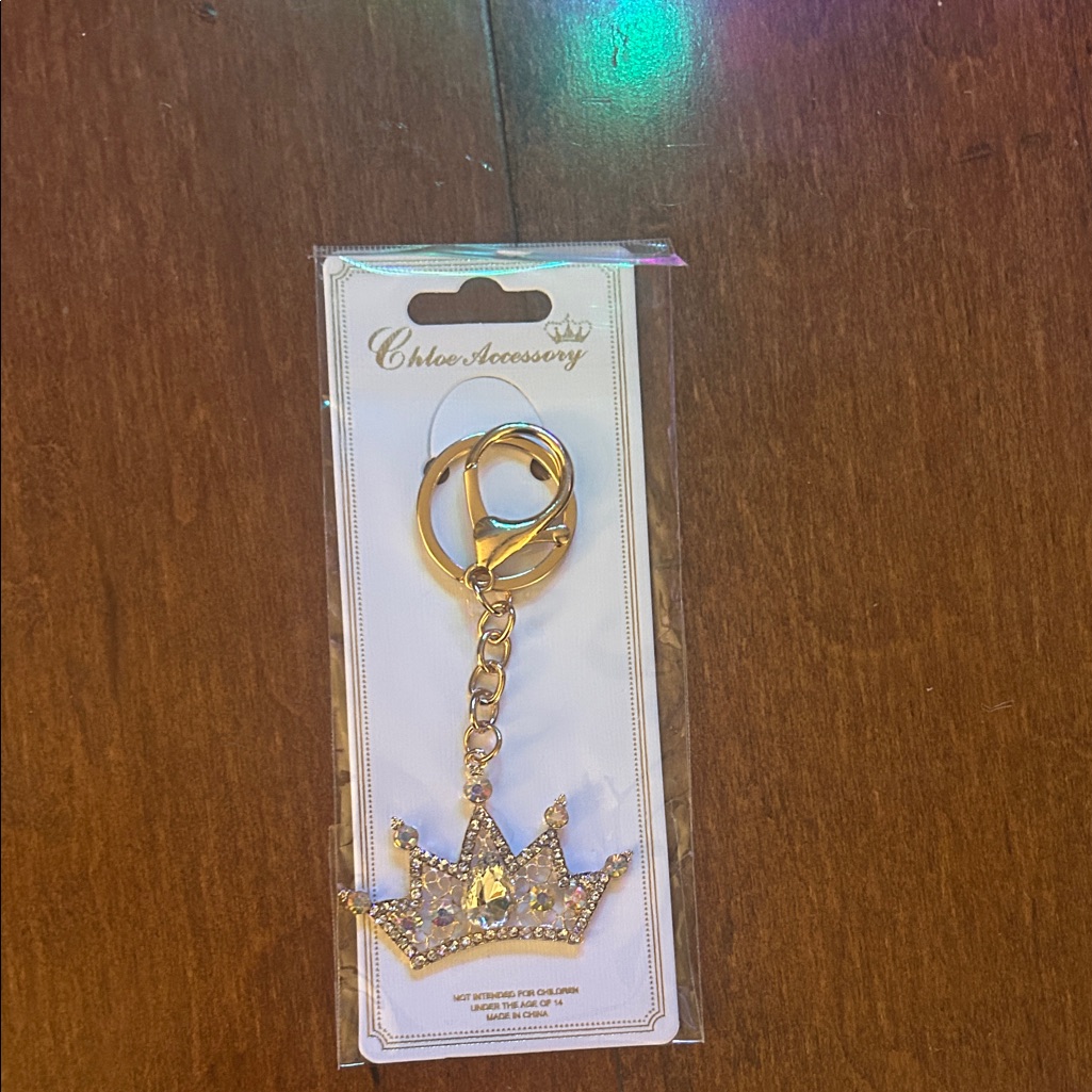 Gold Crown Keychain